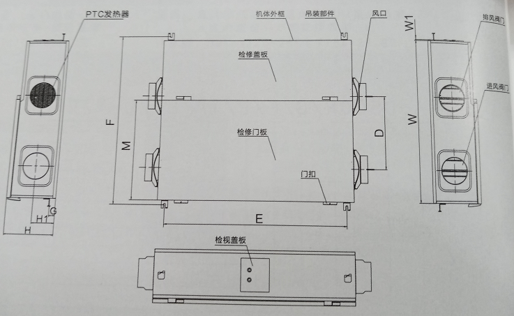 全新换气处理机组